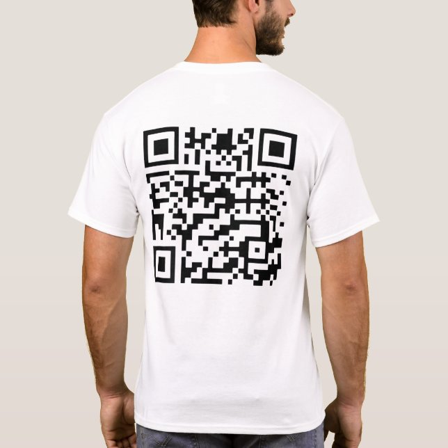 Camiseta Funny QR Presidente Trump 45/47 Trump Dancing Code (Verso)