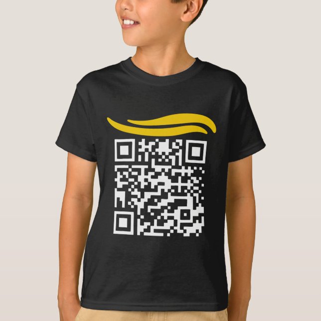 Camiseta Funny Qr Presidente Trump Dance Code 1 (Frente)