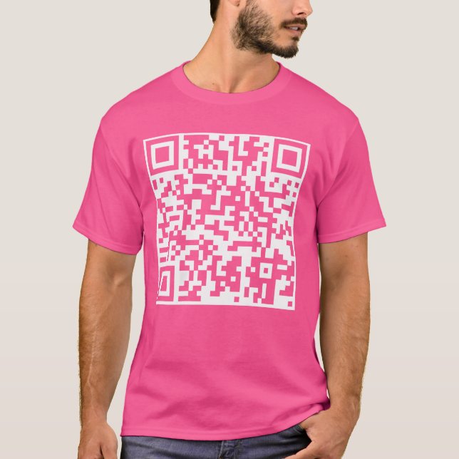 Camiseta Funny Qr Presidente Trump Dance Code (Nas Costas) (Frente)