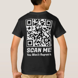 Camiseta Funny QR Scan Me! Funny Regret Joke 