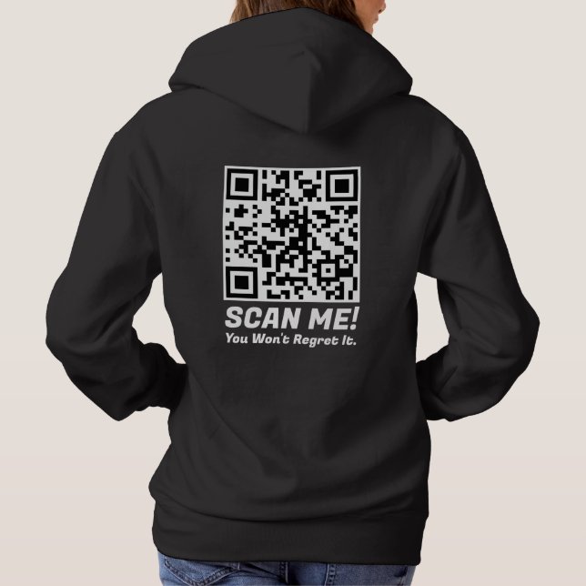 Camiseta Funny QR Scan Me! Funny Regret Joke  (Verso)
