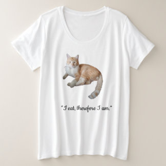 Camiseta Funny Quote and Cat Photo Heart Paw Front & Back 