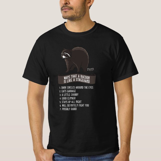 Camiseta FUNNY QUOTES Stagehand Gift Roadie Palco (Frente)