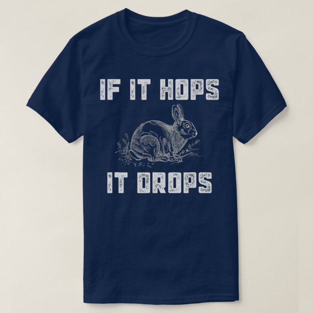 Camiseta Funny Rabbit Hunting  - Great Sarcastic Hunter Gif (Frente do Design)