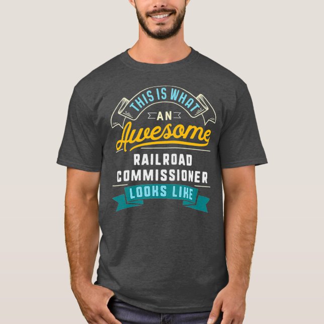 Camiseta Funny Railroad Comissário Incrível (Frente)