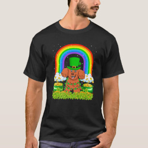 Camiseta Funny Rainbow Leprechaun Hat Toy Poodle Dog St Pat