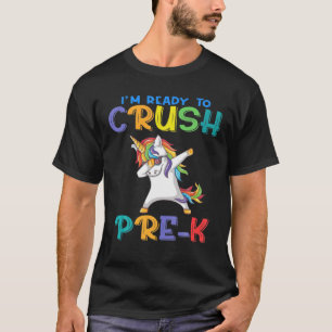 Camiseta Funny Rainbow Unicorn Pré-K Magical Colorful Back