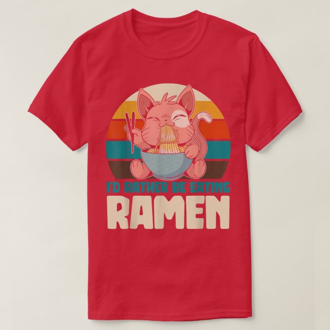 Camiseta Funny Ramen Comida Noodles Japoneses Animes Divers (Frente do Design)