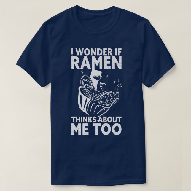 Camiseta Funny Ramen Lover Japonês Noodle Bowl (Frente do Design)