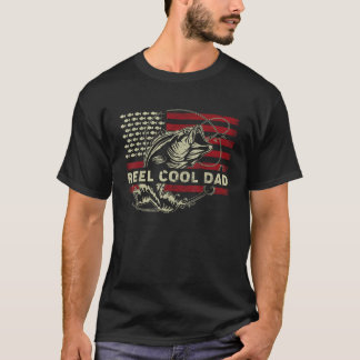 Camiseta Funny Reel Legal Pescar Dia dos Pais Dotado Engraç