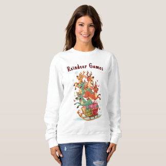 Camiseta Funny Reindeer Games Christmas Hoodie
