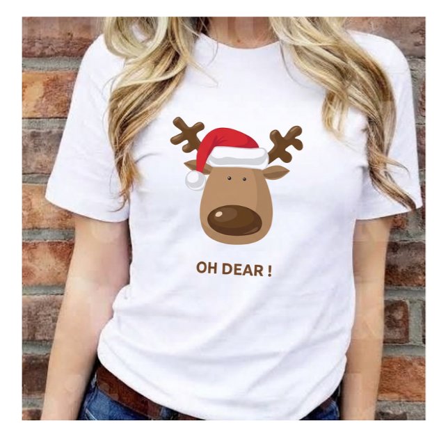 Camiseta Funny Reindeer “Oh Dear!” for Friendsgiving gift (Criador carregado)