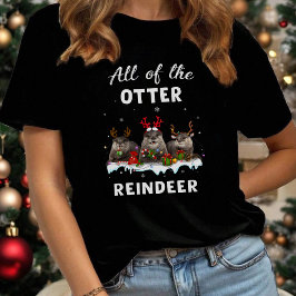 Camiseta Funny Reindeer Otter Christmas