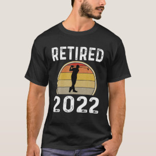 Camiseta Funny Retirement Retired 2022 Golfer Golfing Sunse