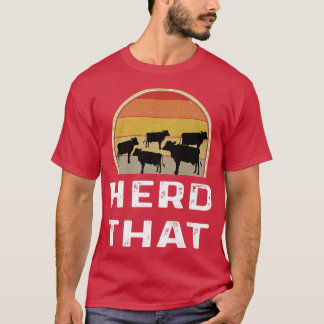 Camiseta Funny Retro Cow Farmer Dairy Farming Herd That Cat