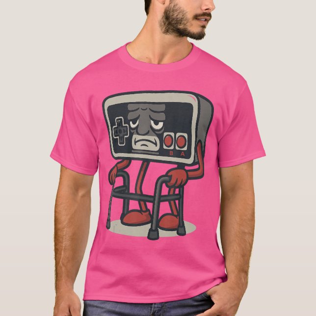 Camiseta Funny Retro Game Controller Design for Classic Gam (Frente)