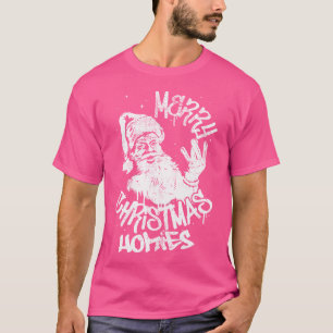 Camiseta Funny Retro Natal Homies Westside West Coast H