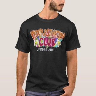 Camiseta Funny Retro Procrastination Club Rainbow 