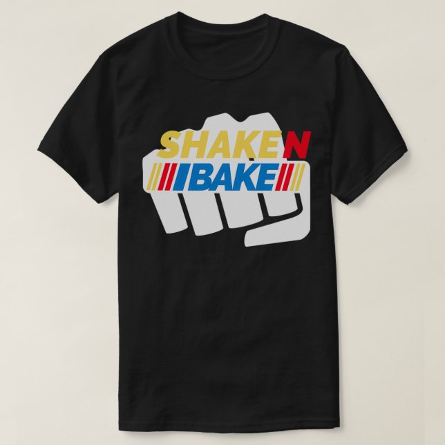 Camiseta Funny Retro Shake N Bake Parable (Frente do Design)