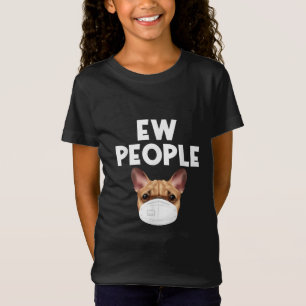 Camiseta Funny Retro Vintage Buldogue Vestindo Máscara Ew P