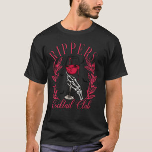 Camiseta Funny Rippers Cocktail Club Skeleton Hallowee