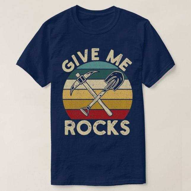 Camiseta Funny Rock Hunter Geologista Rockhound (Frente do Design)