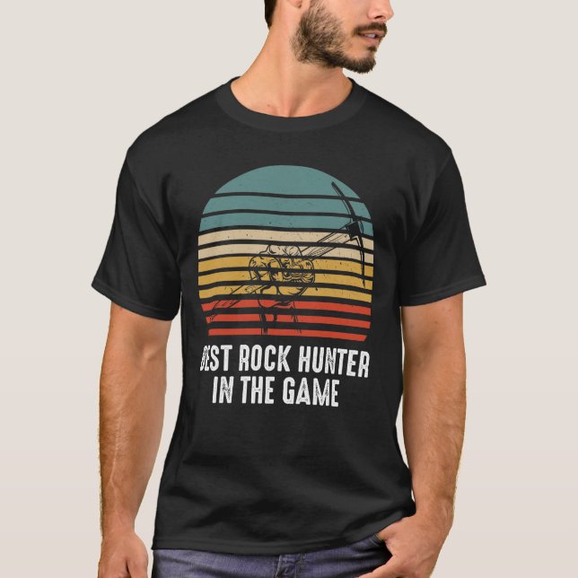 Camiseta Funny Rock Hunting Best Rock Hunter Geology Archae (Frente)