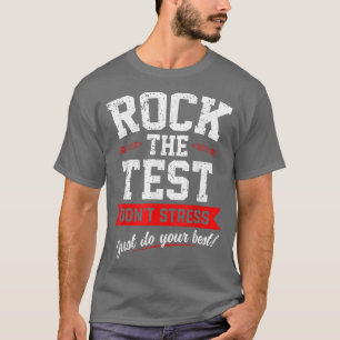 Camiseta Funny Rock O Teste Da Vintagem Do Dia De Teste Tea