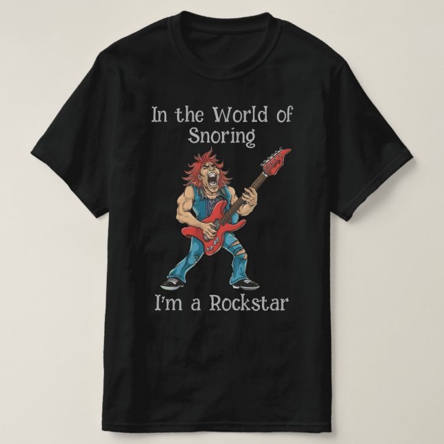 Camiseta Funny Rockstar (Frente do Design)