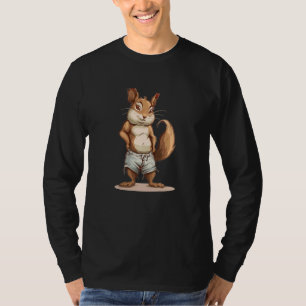Camiseta Funny Rodent em Shorts para Esquilo e Summer Lov