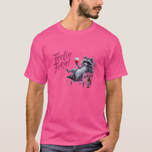 Camiseta Funny Rodent Trashash Vinho Lover Feelin Feral