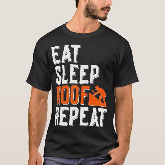 Camiseta Funny Roofing Contractor House Roof Mechanic  (Frente)