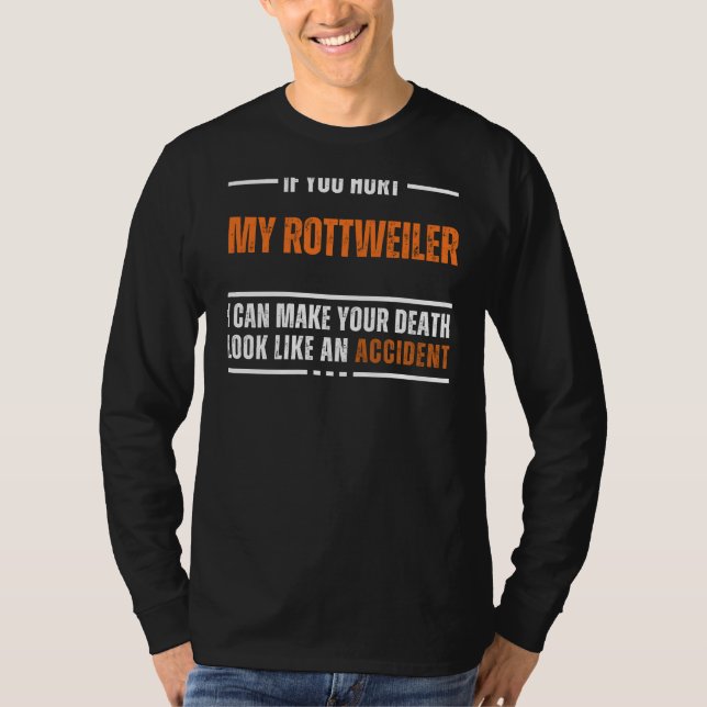 Camiseta Funny Rottweiler Lover Tee - Bold e Hilarious De (Frente)