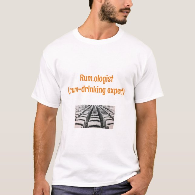 Camiseta Funny Rum-drinking Graphic   (Frente)