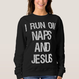 Camiseta Funny Run On Nap & Jesus Cristo Sayings Christian