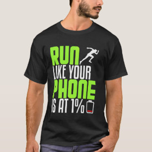 Camiseta Funny Runner Como Telefone Na Meia Maratona G