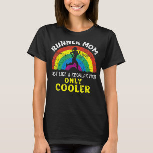 Camiseta Funny Runner Mãe Maraton Correndo Para Mulher Lega