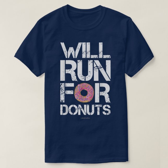 Camiseta Funny Running s (Engraçado) será executado para Ro (Frente do Design)
