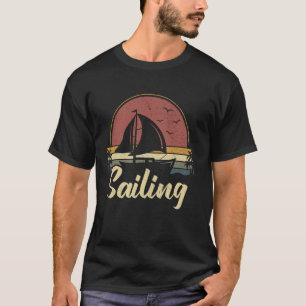 Camiseta Funny Sail Lover Sailboat Vintage Barco