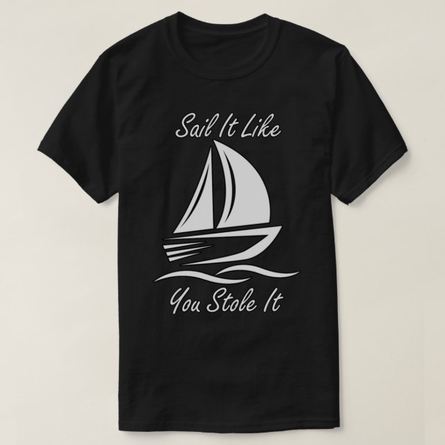 Camiseta Funny Sailing Slogans (Frente do Design)