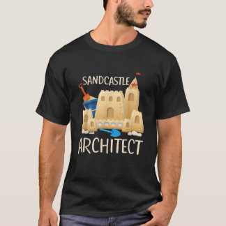 Camiseta Funny Sand Castle Architect Beach Toys Summer Vaca