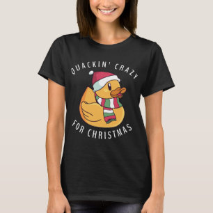 Camiseta Funny Santa Hat Rubber Pun de Natal