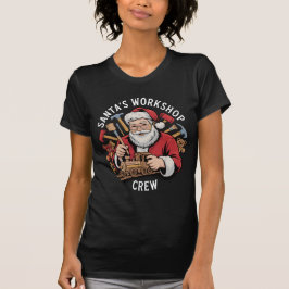 Camiseta Funny Santa’s Workshop Crew Christmas Helper