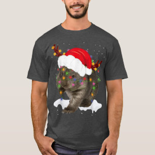 Camiseta Funny Santa Wombat Christmas Lights Lover Christma