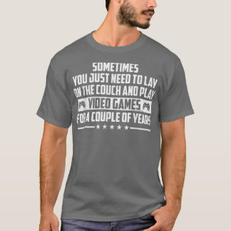 Camiseta Funny Sarcastic Saying - Video Game Men, Boys Teen