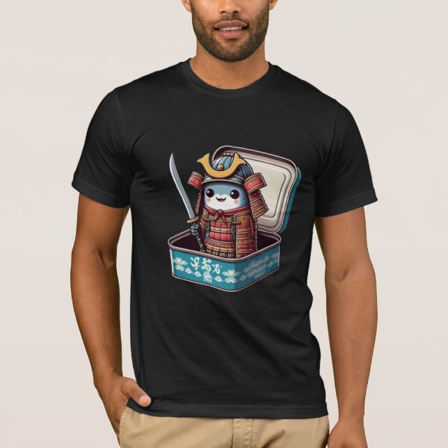 Camiseta  Funny Sardine Samurai Warrior Tee (Frente)
