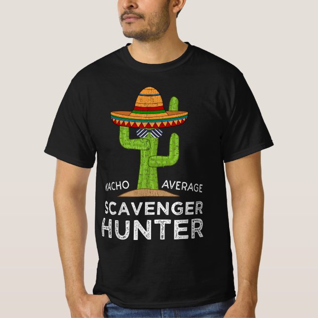 Camiseta Funny Scavenger Hunt Saying For Adventure Hunter E (Frente)