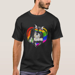 Camiseta Funny Schnauzer Cachorro Arco Arco Arco Arco Pet L