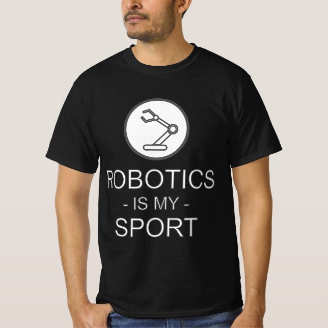 Camiseta Funny Science Coding Coder Robotics Is My Sport Sa (Frente)