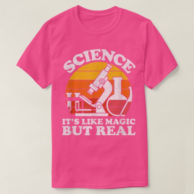 Camiseta Funny Scientist Geek Science Teacher Its Like Magi (Frente do Design)